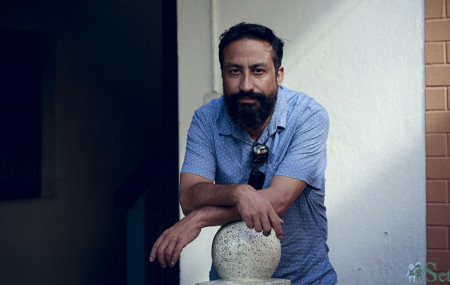 फिल्म निर्देशक गणेशदेव पाण्डे। तस्बिरः नवीनबाबु गुरूङ/सेतोपाटी